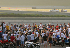Riders Meeting at Barber